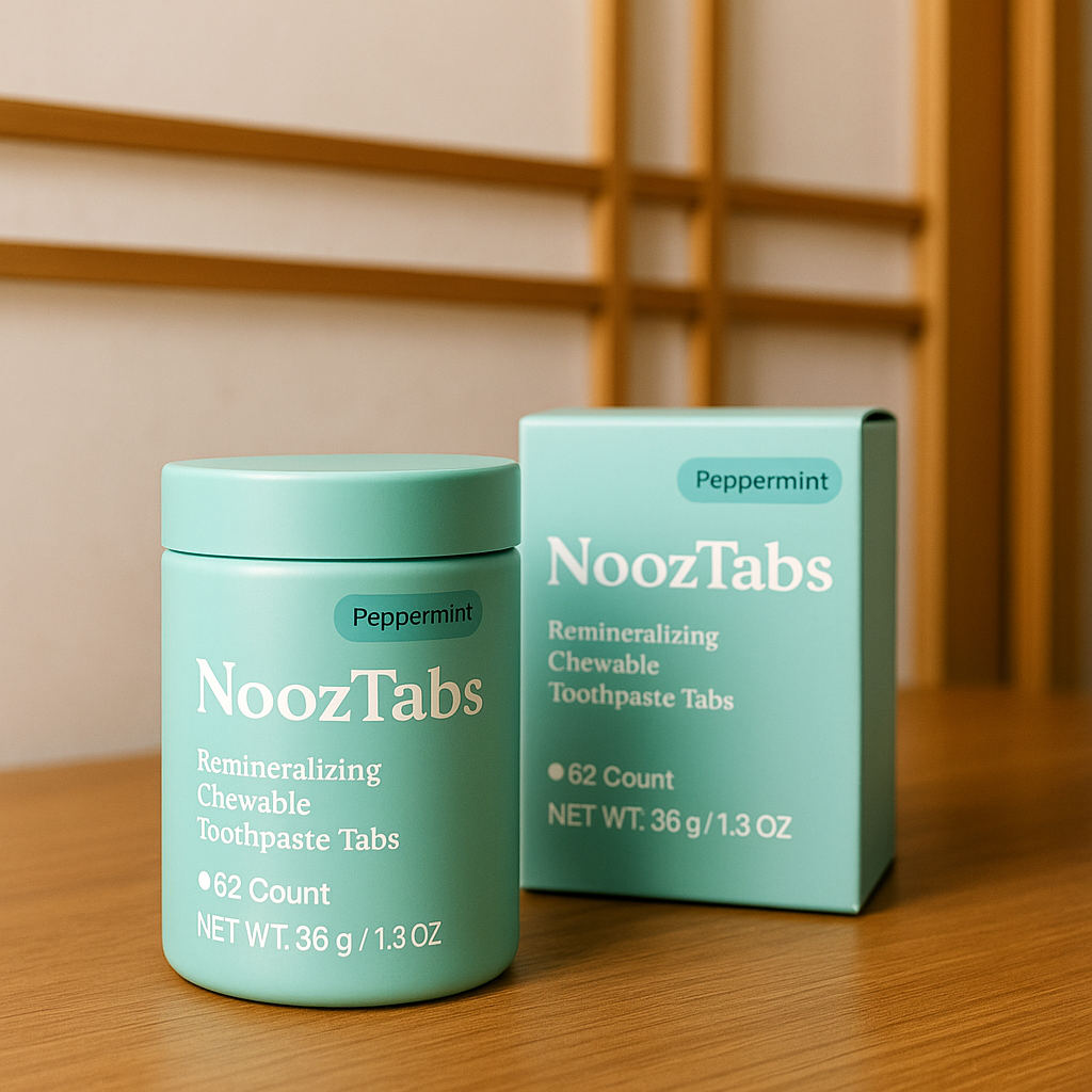 NoozTabs™ - Remineralizing Chewable Tooth Paste Tablets